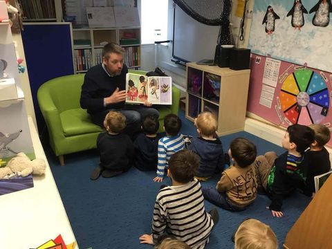Storytelling at a nursery
