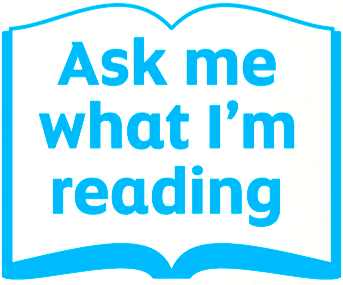 The Scottish Book Trust 'Ask me what I'm Reading' logo.