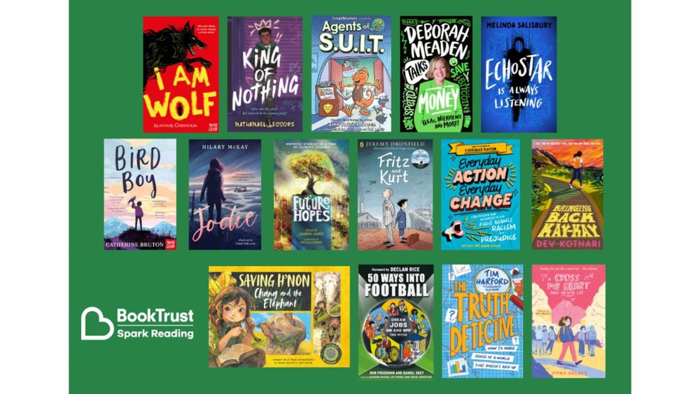 The books chosen for the Book Trust Spark Reading Programme